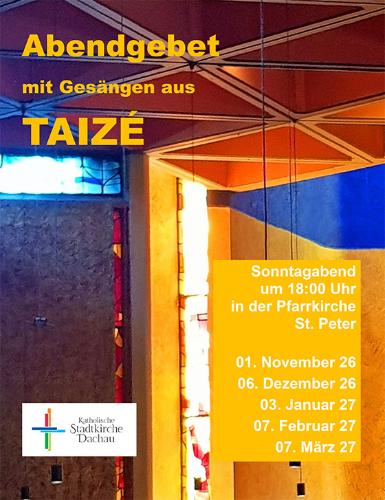 Plakat Taizé-Gebet