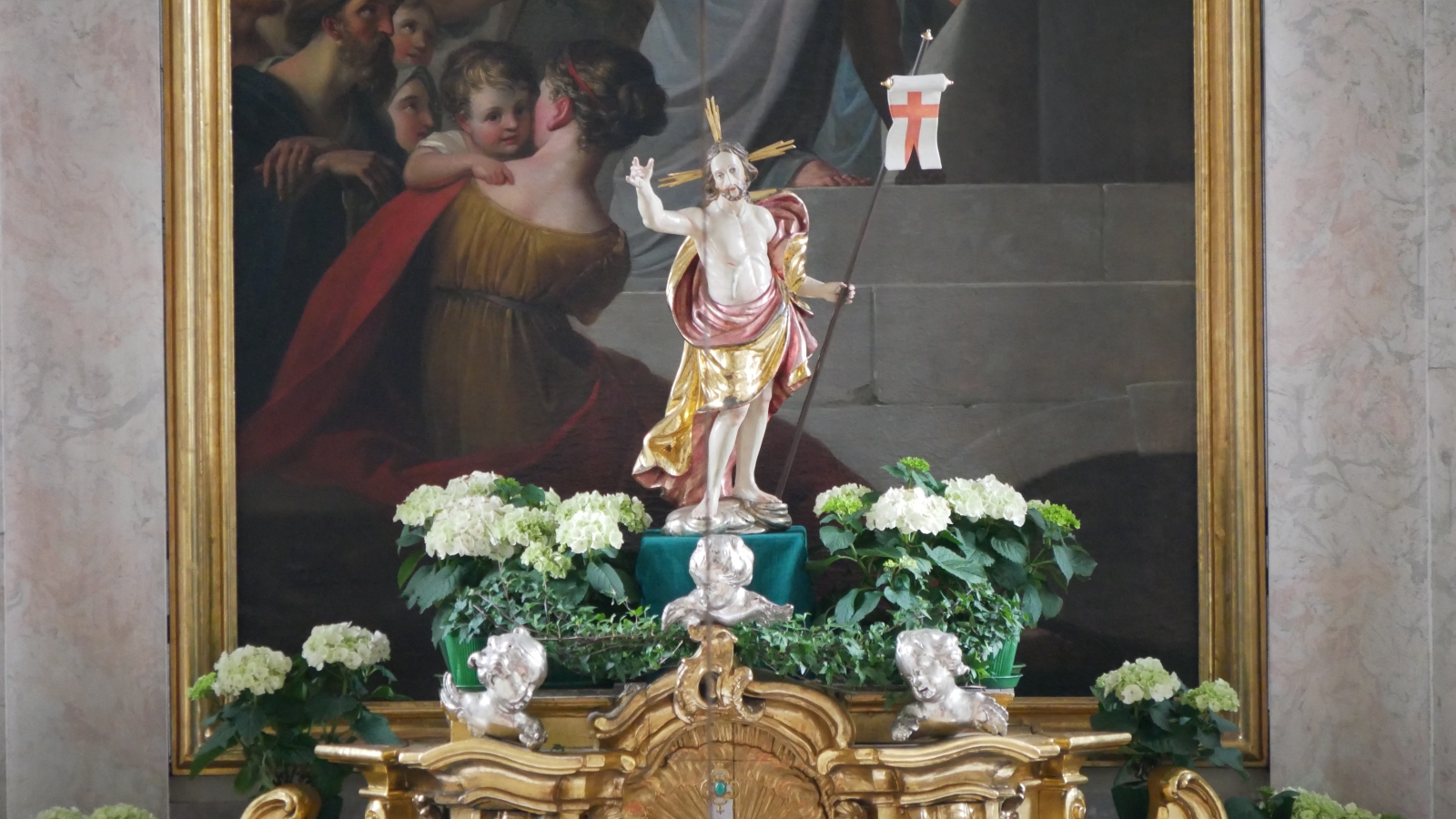 Der Auferstandene Christus am Hochaltar St. Jakob