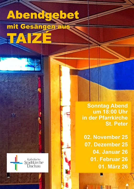 Termine Taizé-Gebet 2025/26