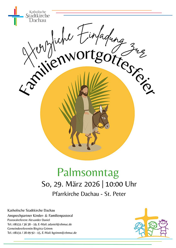 Plakat Familienwortgottesfeier