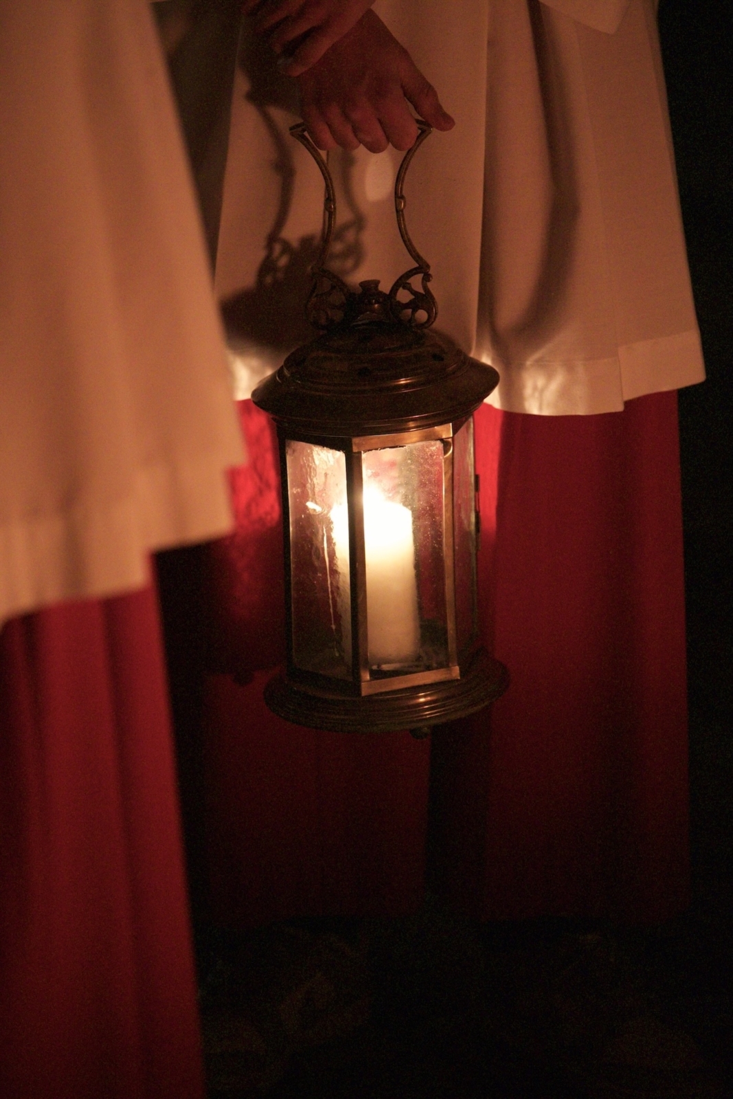 Laterne mit Osterlicht